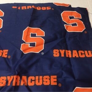 Syracuse Orange NCAA College Covers Curtains 2 Panels Cotton 42x63 Dorm Fan Cave